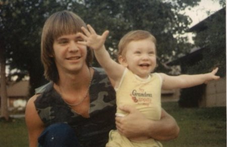 My son Derek, and I in 1983