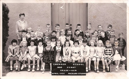 1955-56 Mrs. Perry's Kindergarten Class