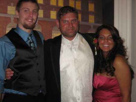 Heather, Jason & Bo at Jason's Wedding 9/12/09