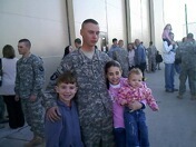 Son Tim coming home from Afganistan-happy day