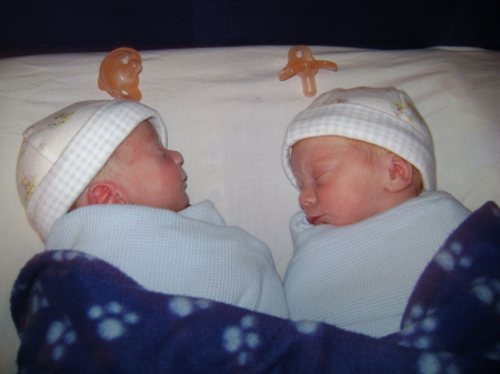 OUR TWIN GRANDSONS 09/2007