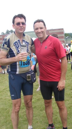 Al on left - after Century Bike Ride - 2009