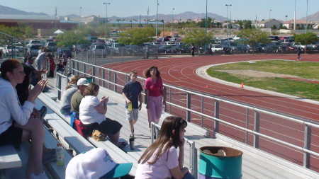 Mom and Jeff at Taylor's Track Meet