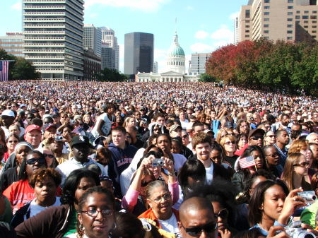 Obama Rally in St Louis Missouri