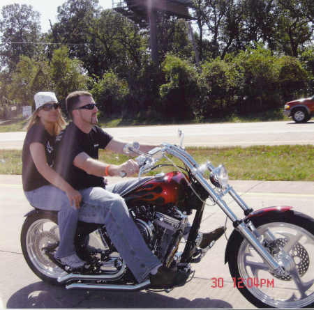 Pimpin my chopper on the Vets ride.
