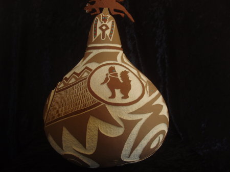 Carved Art Gourd