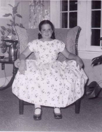 Mary the night of her piano recital - 1953