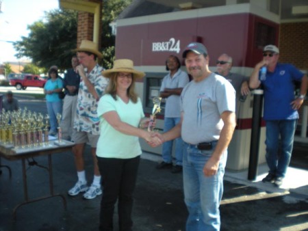 That's me at the car show getting award