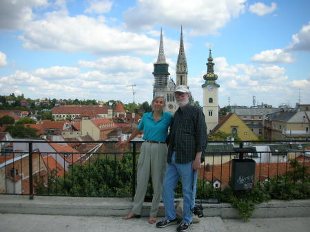 Us, overlooking Zagreb.