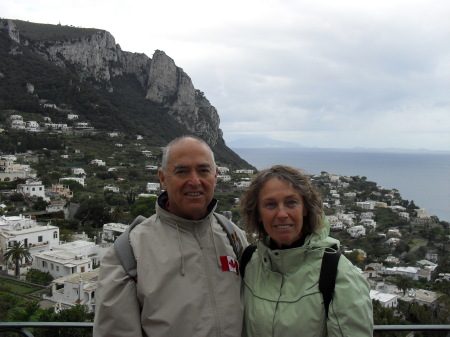 Us on the island of Capri