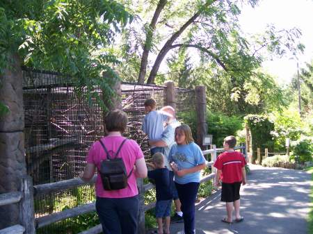 Son Shawn with family Idaho Falls-Zoo