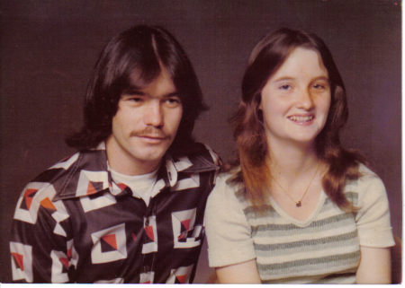 1977, Me and my first wife.
