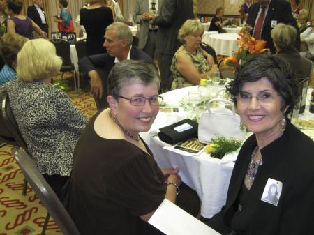 Judy Alwine and Leslie Bloom