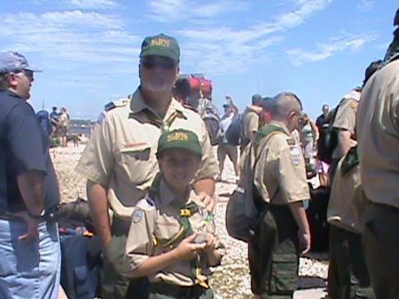 Me and Son Joey - Boy Scout Camp - 2009