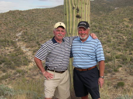 Brother and I after golf (Arizona))