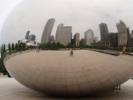 At "The Bean" in Chicago 2007