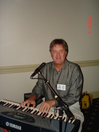 Johnny Patton at the keyboard
