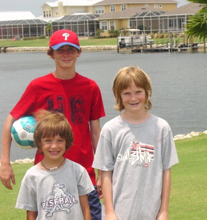 Logan, Liam and Brady in Florida