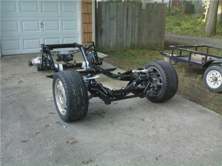 GS chassis with front suspension, wheels
