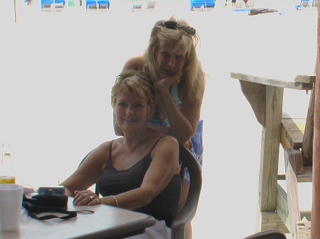 me and sis Diane at st pete beach aug 09