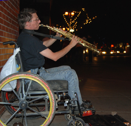 Just me on Whyte Avenue in the summer