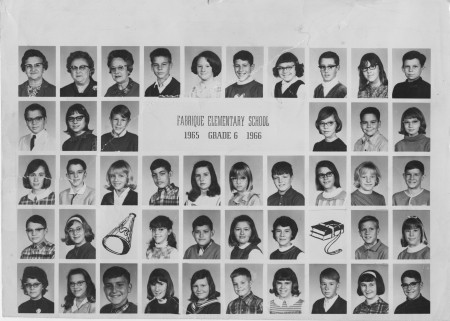 Fabrique school, 1965-1966, sixth grade