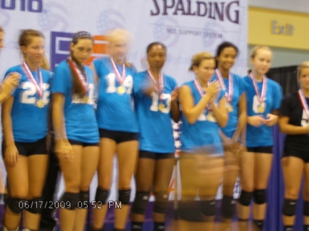 Jr. Olympic Volleyball team