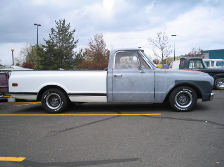 The truck I'm building at it's first car show