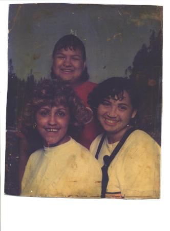 Me, Tracey, and Joyce Anne. My sisters.