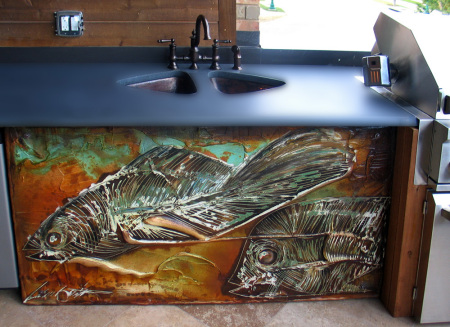 Indoor/outdoor kitchen art