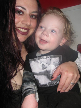 me and my blue eyed boy!