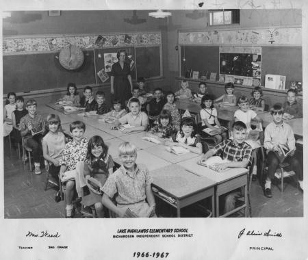 Mrs. Weed 3rd Grade Class 1967