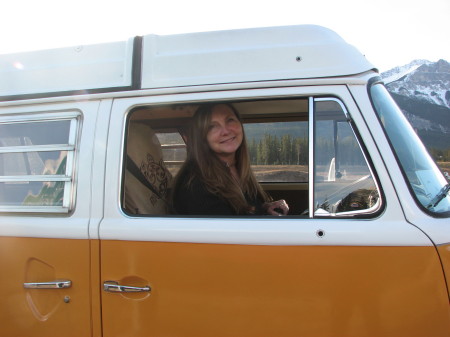 Michelle and her "new" 79 VW van