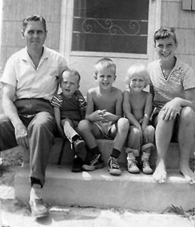 Sitting on the Steps at House in Birchwood Par