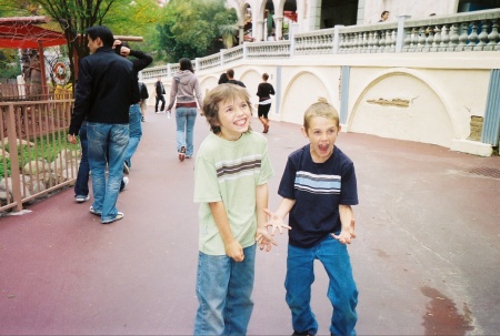 boys first roller coaster ride