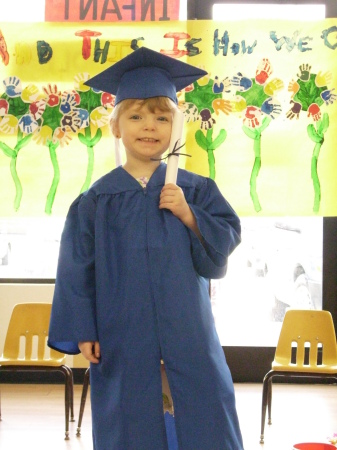 Kira graduates from pre-K