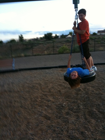 gavin and Ethan at park