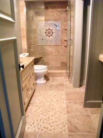 beach bathroom  in stone