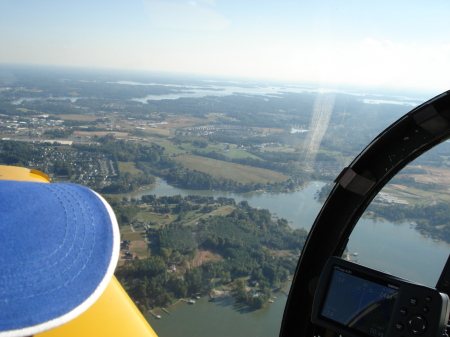 FLYING OVER LAKE NORMAN