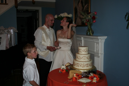 Cutting the cake