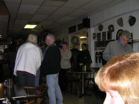 Doreen making her way through the crowd