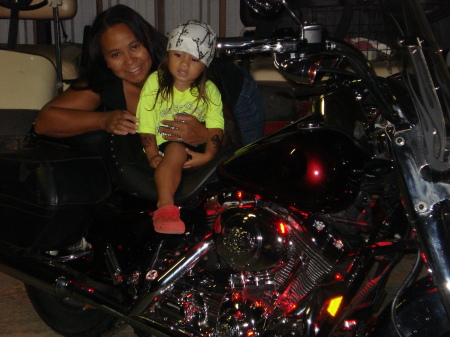 Me and my baby boy on the new Harley