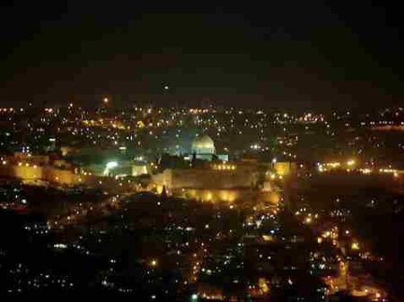 Erev Shabbat over Jerusalem