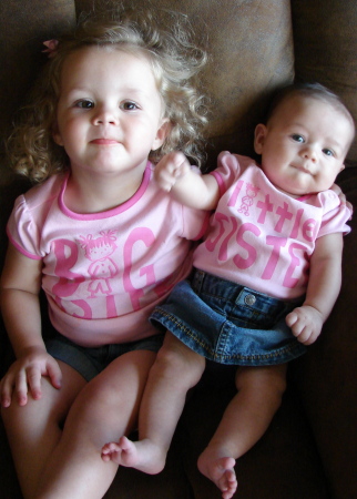 Karalee Jo ( 2yrs) and Audree Ruth ( 3 mo )