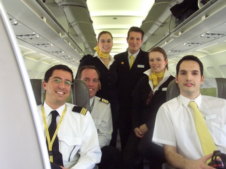 A fine crew, Vueling Airlines Barcelona 2006
