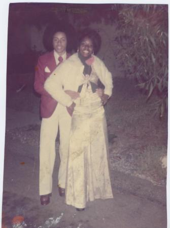 Maurice Smith and I 1975 after Prom
