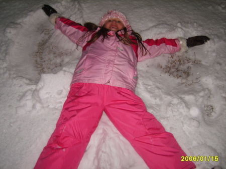 My littlet snow angel