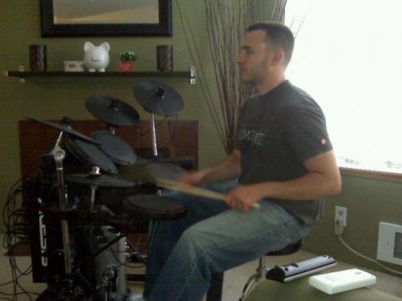 Our oldest son Nick Drumming