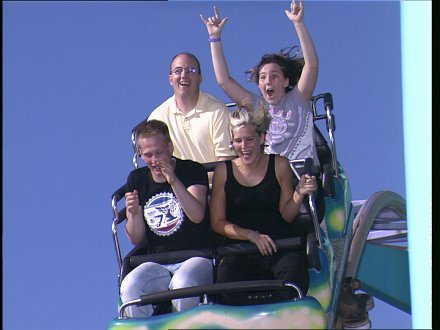 Brian and Morgan at Movie Park in Germany