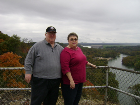 Candi & Danny overlooking Branson